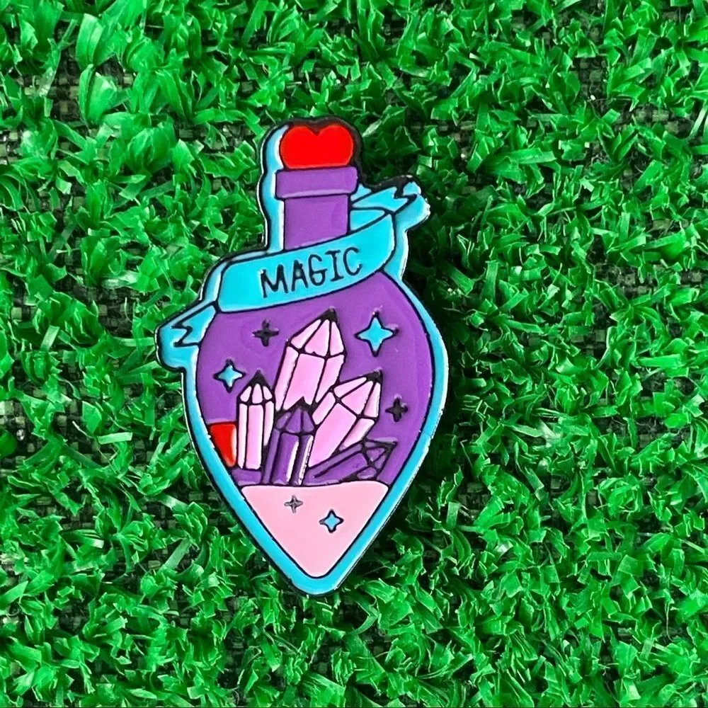 Crystal Magic Potion Enamel Pin/ Brooch